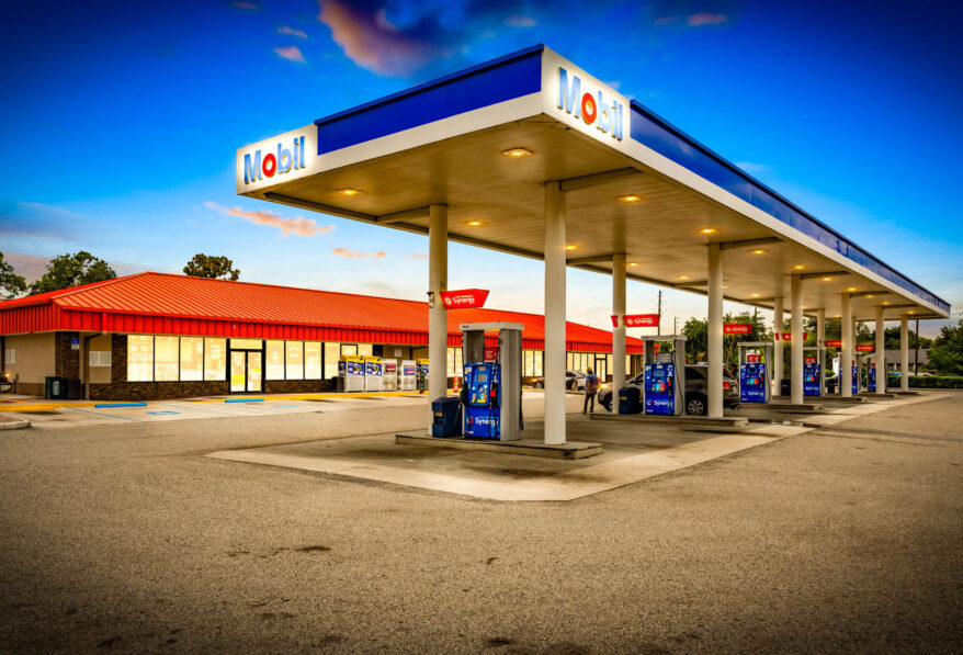 Mobil Gas Station and Strip Center