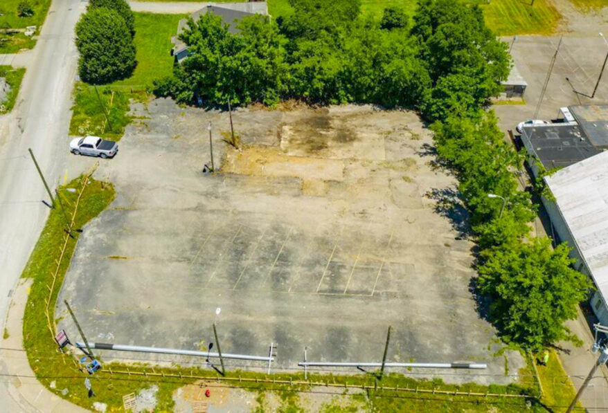 Paved Commercial Parking Lot